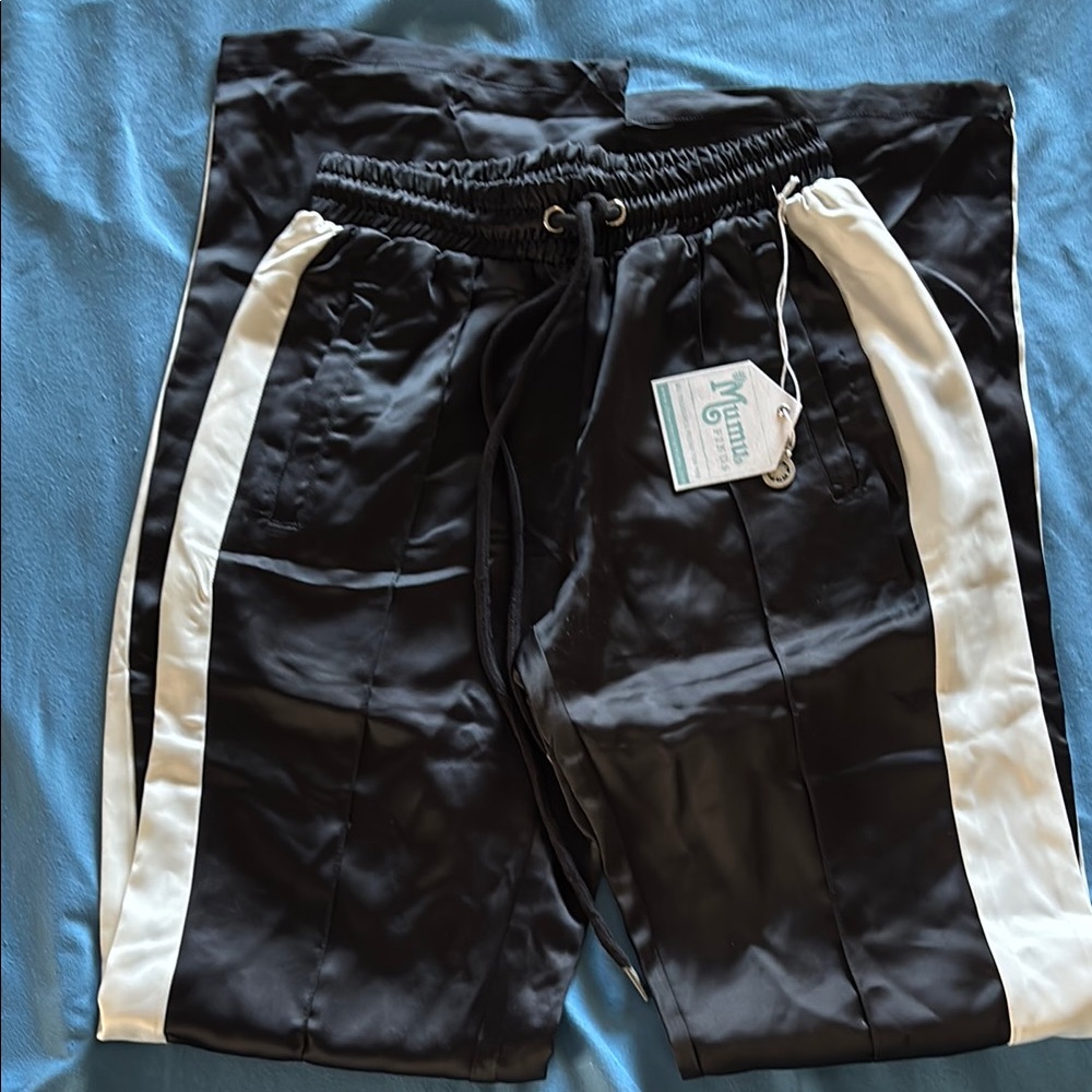 Show Me Your MuMu Black Satin Pants